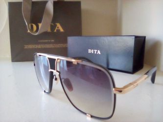 Dita Mach Five Authentic Gold Titanium Designer Sunglasses