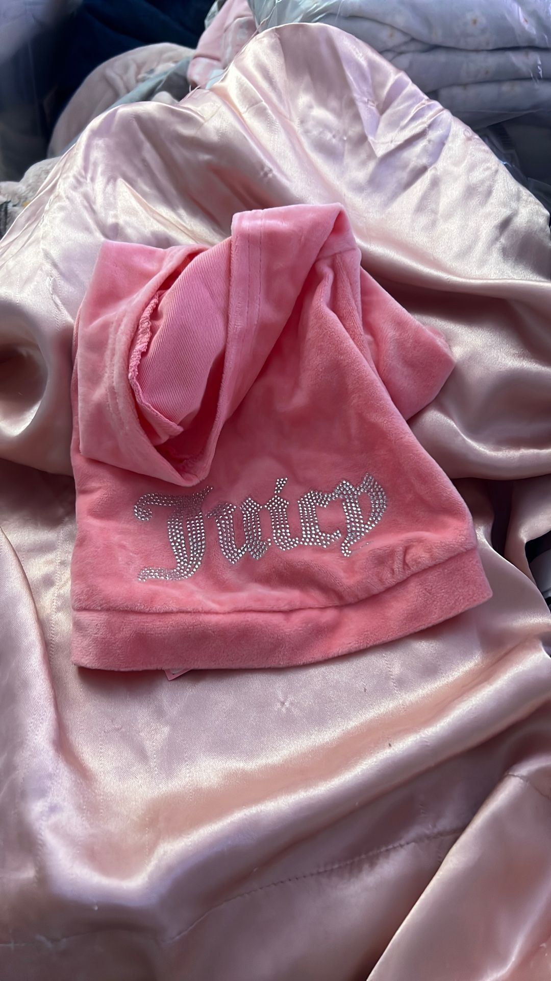 Juicy couture velvet pink pet jacket
