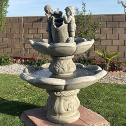 New Water Fountain Made Out Of Cement Perfect Gift 