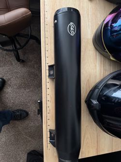 S&S Slip on muffler 25 and up Harley soft tail
