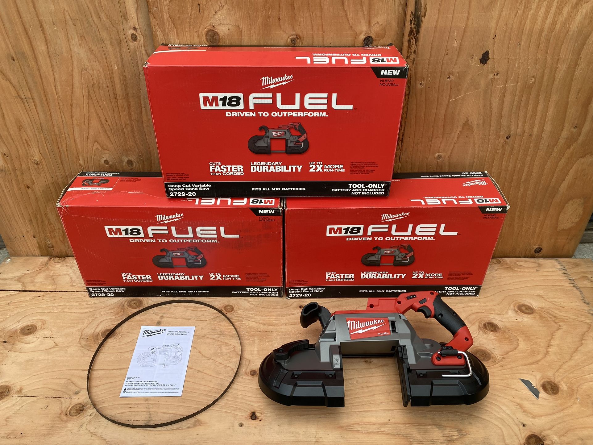 Milwaukee M18 Fuel Brushless Deep Cut Variable Speed Band Saw Model 2729-20 (Tool Only)