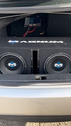Magnum Dual Subwoofer Box with Amplifier