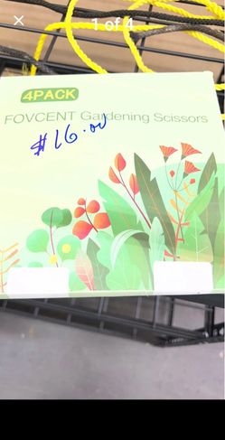 Fovcent Gardening Scissors 4-Pack