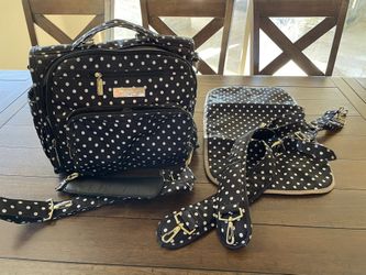 Jujube Diaper Bag (Black Polka Dot)