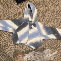 XS/S Fuzzy Hooded Sweatshirt (Target)