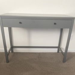 Single drawer Wooden Desk -gray 