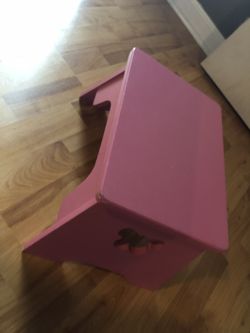 Pink step stool