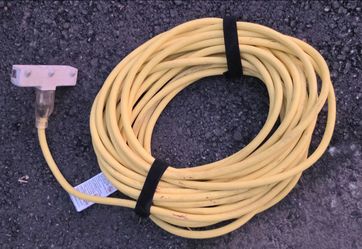 Heavy Duty Yellow Extension Cord