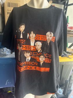 BTS permission to dance tshirt as is condtion size medium has cracking in vinyl