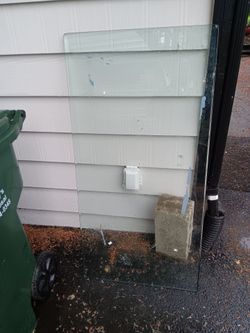 Glass pane 26" x 52 about 0.25" thick