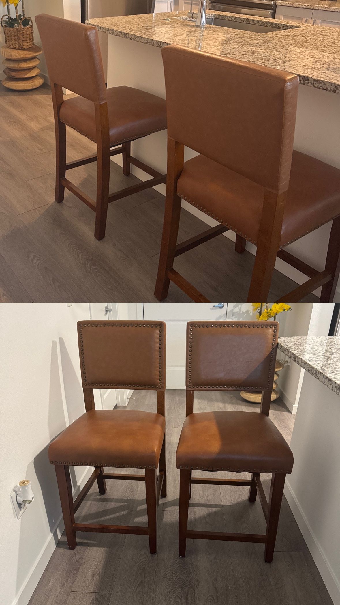 Set of 2 – Linon Brook Counter Stools