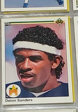 Deion Sanders Rookie baseball card