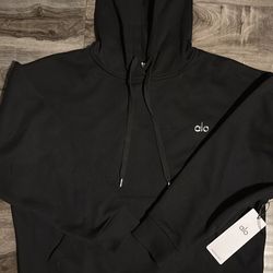 BLACK ALO HOODIE SIZE SMALL