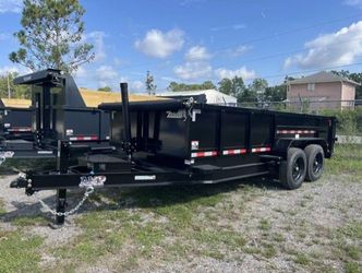 AMP 7 x 16 Low Side Dump Trailer 16k