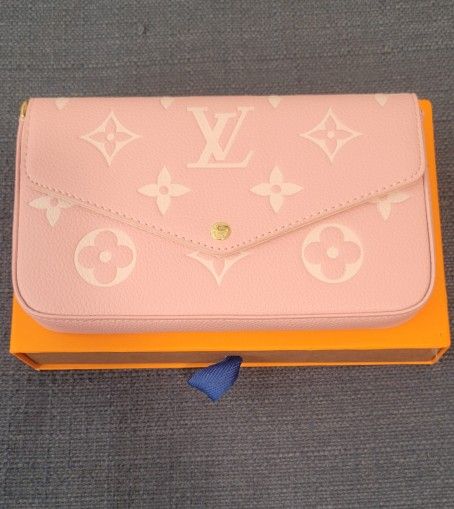 Pink/White Pochette Bag
