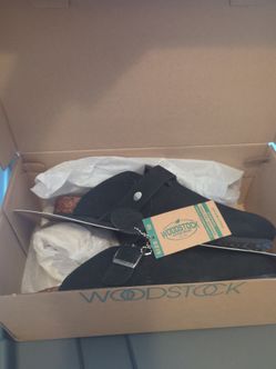 Woodstock Men's Beacon Leather Clog Sandals - Black - Size 10 (NWT)