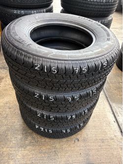 215/75r15 All 4 Matching Cooper Tires In Great Shape - Call Aarons Tires!