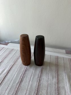 Mid-Century Wooden Salt And Pepper Shakers