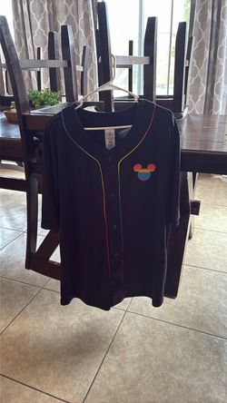 Disney Mickey Mouse Rainbow Pride Baseball Jersey