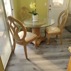 Dining Table With 3 Chairs