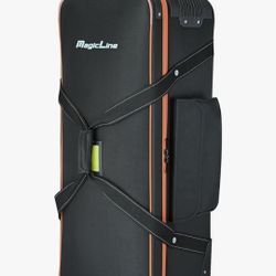 MagicLine Photo Studio Trolley Case with Side Pocket 39.4"x14.6"x13"/100x37x33 cm, Rolling Camera Case Bag, Carrying Bag with Wheels for Light Stands,