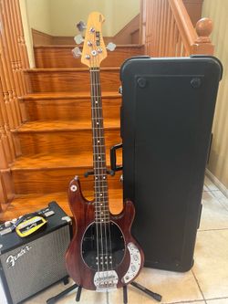 Sterling Musicman Bass w/ Fender Rumble 15, Hardshell Case