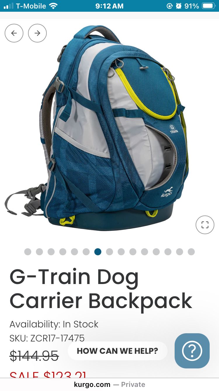 Kurgo Dog Backpack 🎒
