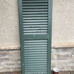 Antique Vintage Wood Shutter