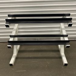 2 Tier Solid Steel Dumbbell Weight Rack….Dumbbells not included.. Home Gym Fitness…. $60 Price is Firm!!!