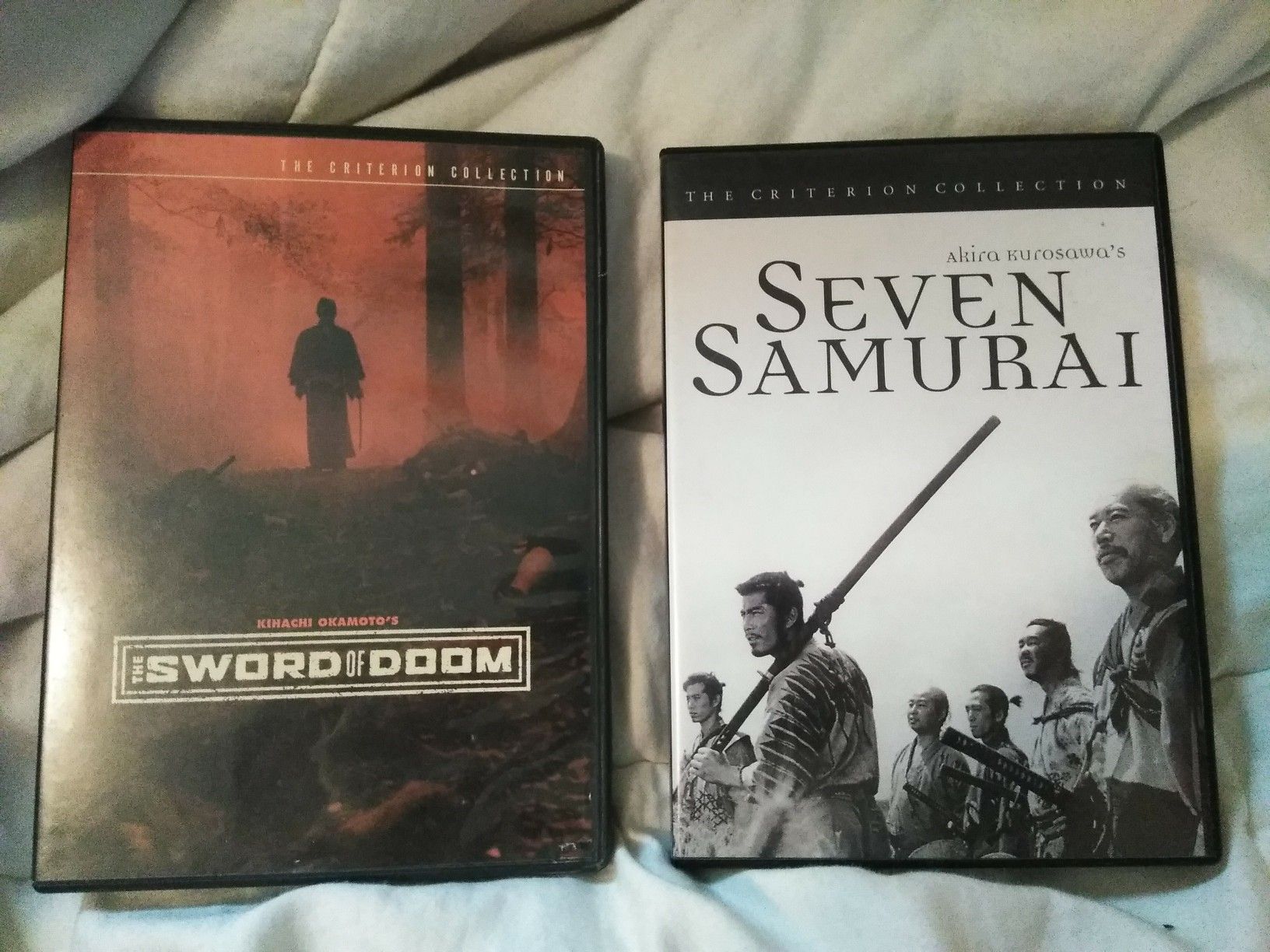 2 Criterion Samurai Movies DVDs