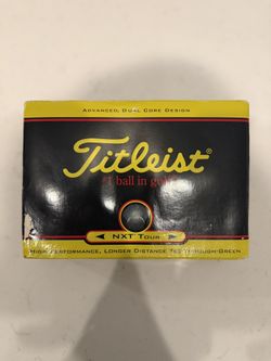 Titleist NXT Tour Golf Balls Dozen 4 Sleeves NXT Tour Sleeve 12 Total New Balls
