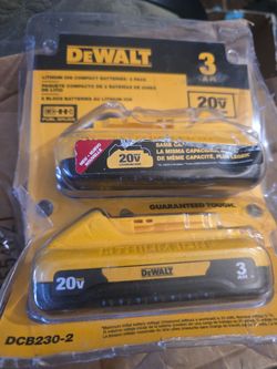 DEWALT
20V MAX Compact Lithium-Ion 3.0Ah Battery Pack (2 Pack)
