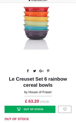 Le Creuset Rainbow Cereal Bowl Set for Sale in Jupiter FL OfferUp