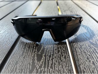 Oakley Men's Wrap Sports Sunglasses Mirrored Black Lens Black Plastic Frame