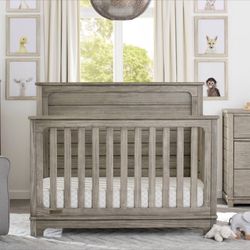Crib and dresser
