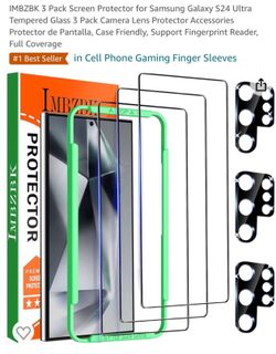 Samsung Galaxy S24 Ultra Tempered Glass 3 Pack Camera Lens Protector