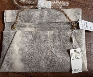 NWT Urban Expressions Emilia Snakeskin Clutch / Crossbody Bag