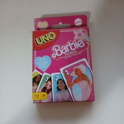 Uno card game Barbie the movie