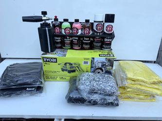 Pressure washer car wash detail kit