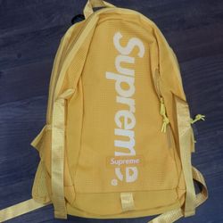 SUPREME YELLOW BACKPACK