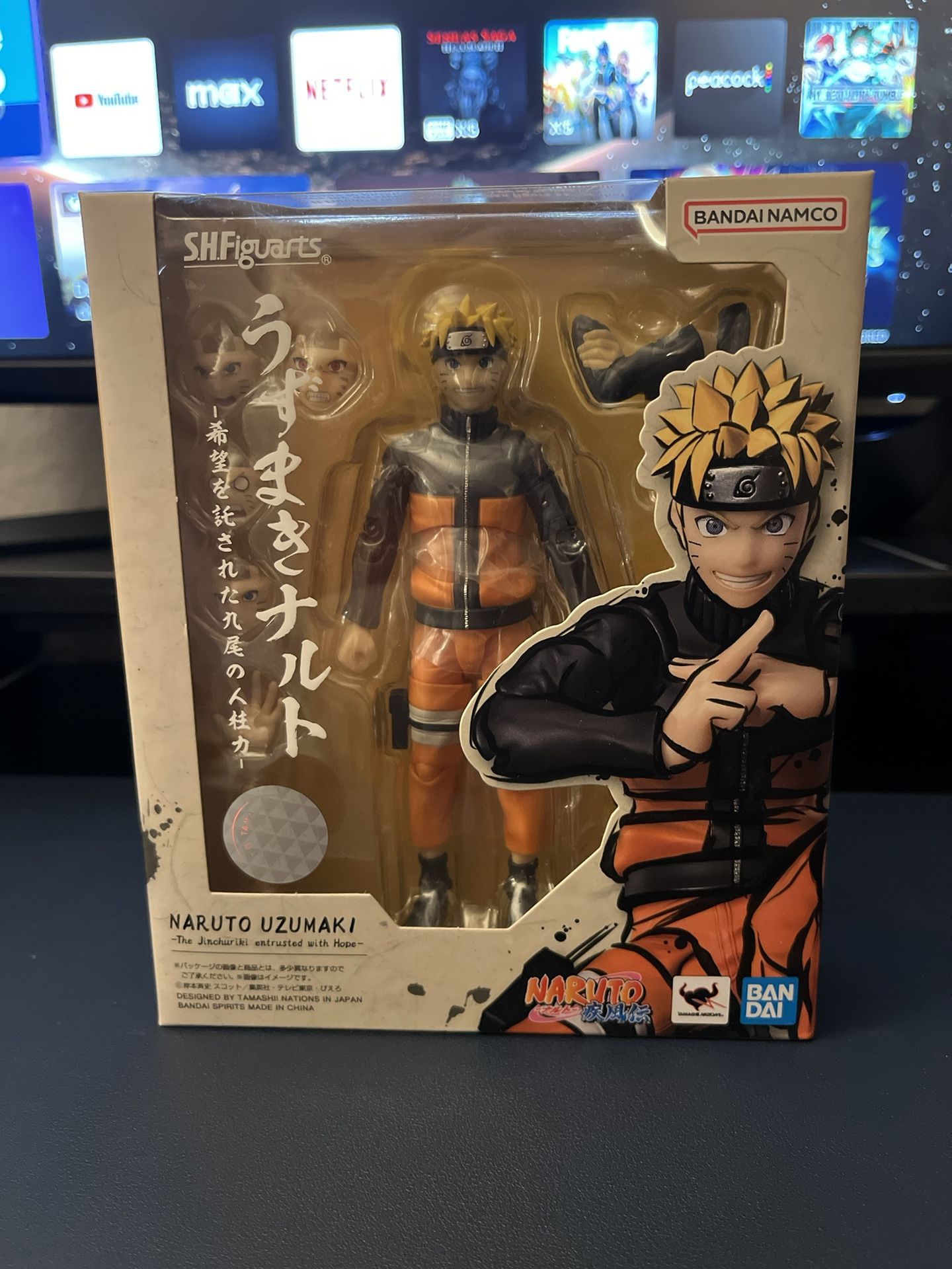 TAMASHII NATIONS - Naruto Shippuden - Naruto Uzumaki -The Jinchuriki Entrusted with Hope, Bandai Spirits S.H.Figuarts Action Figure