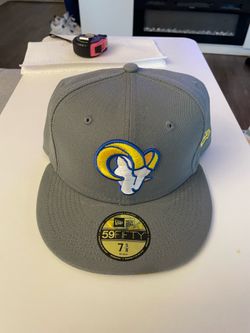New Era 59FIFTY LA Rams Grey Fitted Hat 7 5/8