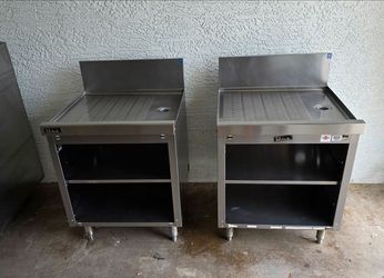 Perlick SC24 Stainless Steel Underbar Drainboard Cabinet