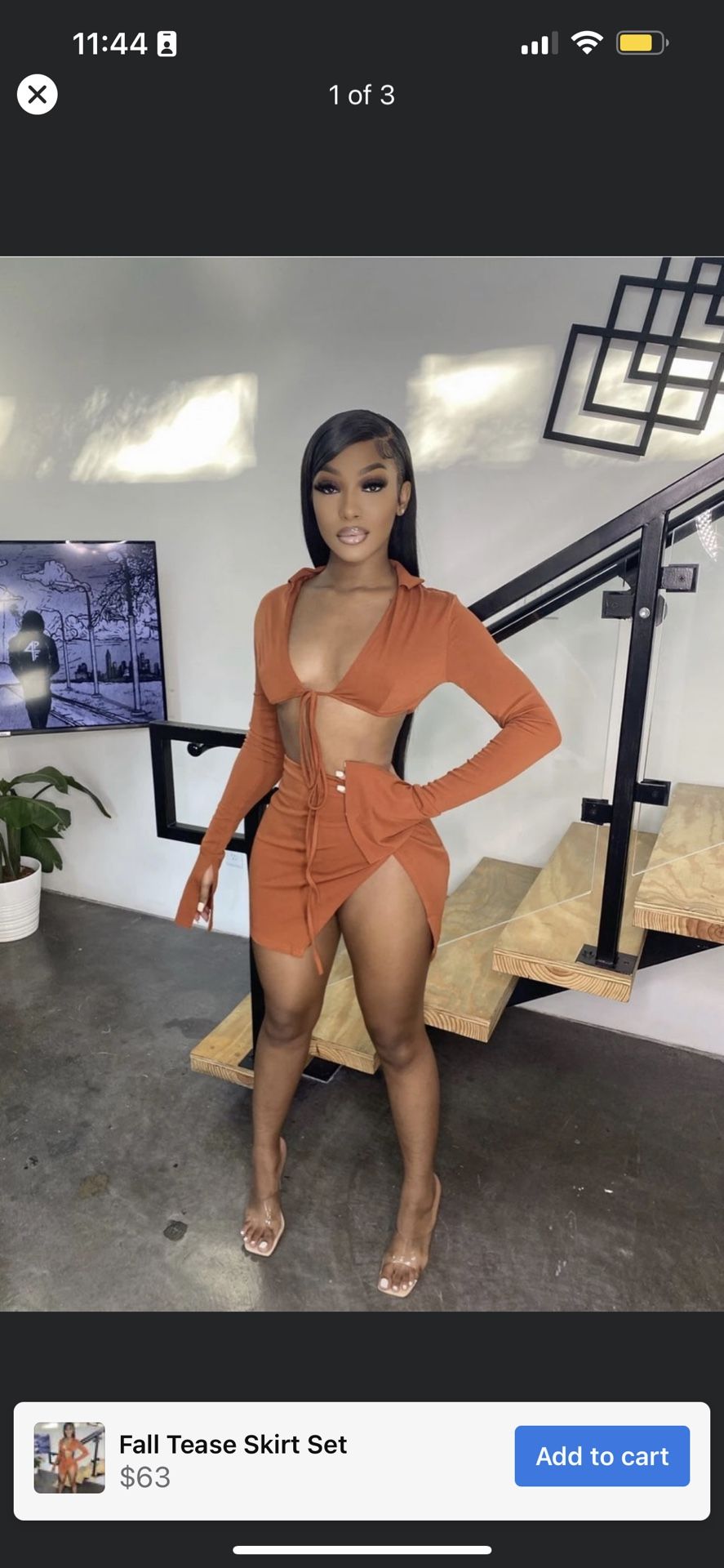 Fall Tease Skirt Set