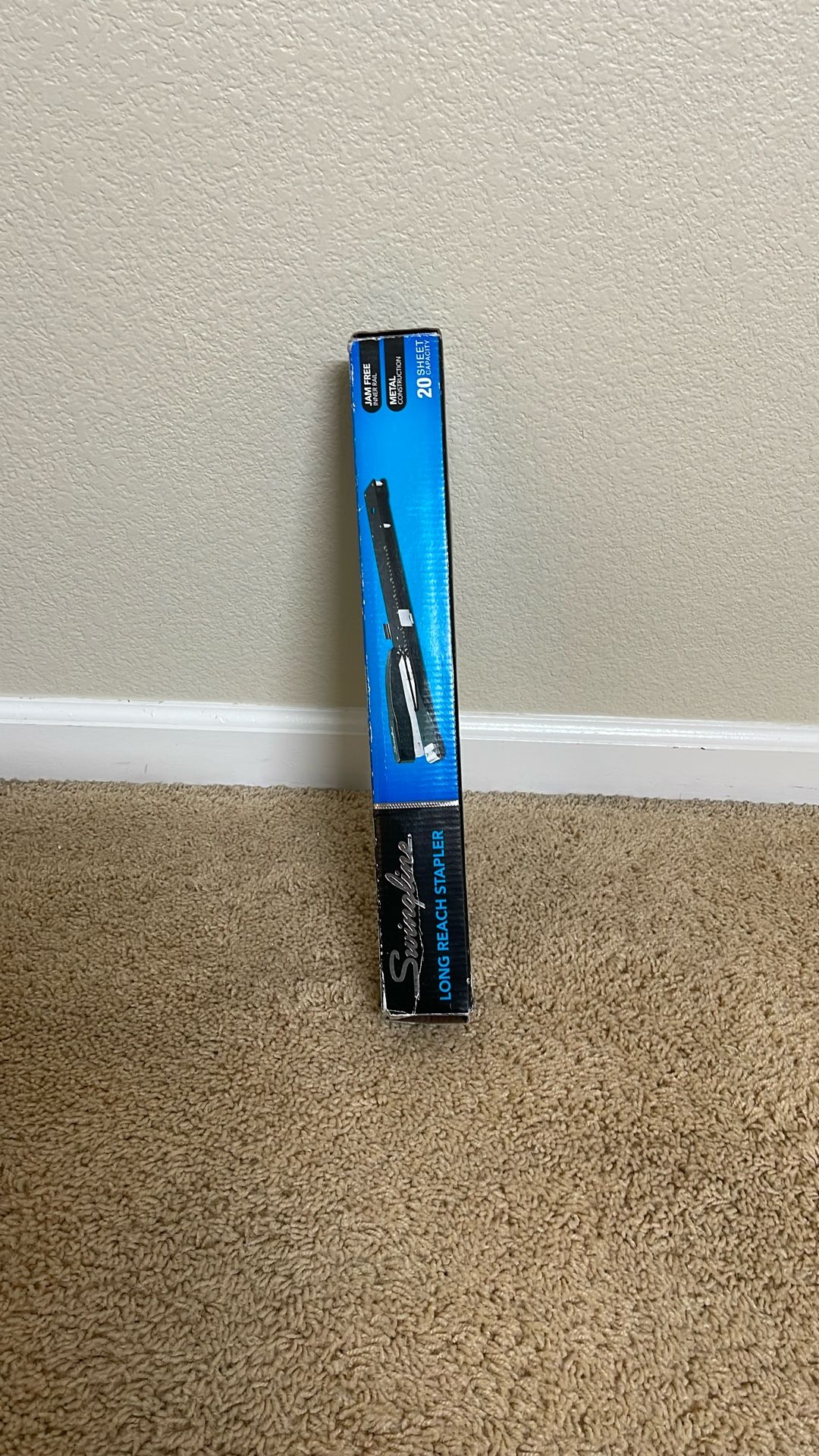 Swingline Long Reach Stapler - Built-in Ruler & Adjustable Locking Paper Guide