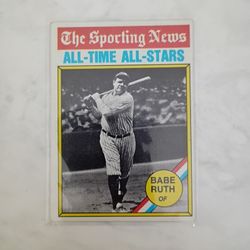 Vintage Babe Ruth Baseball Card