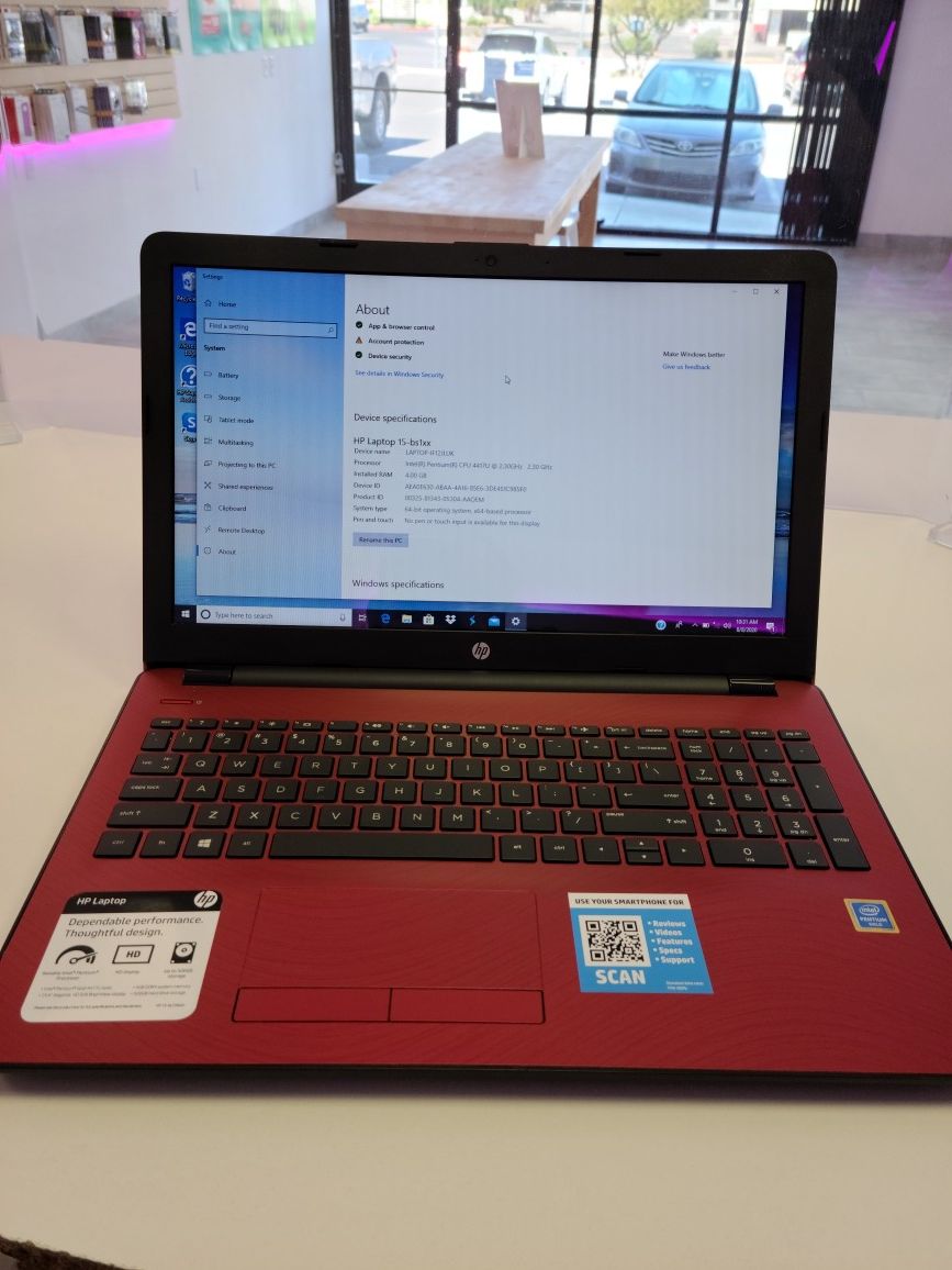 HP Laptop intel Pentum Gold 4gb 465gb With Windows 10