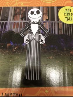 HALLOWEEN JACK SKELLINGTON NIGHTMARE BEFORE CHRISTMAS INFLATABLE AIRBLOWN 7 FT