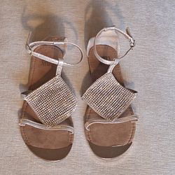 Muk Luks Gold Sandles