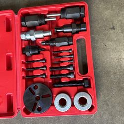 18pcs Automotive Air Conditioning Compressor AC Clutch HUB Puller Plates Tools